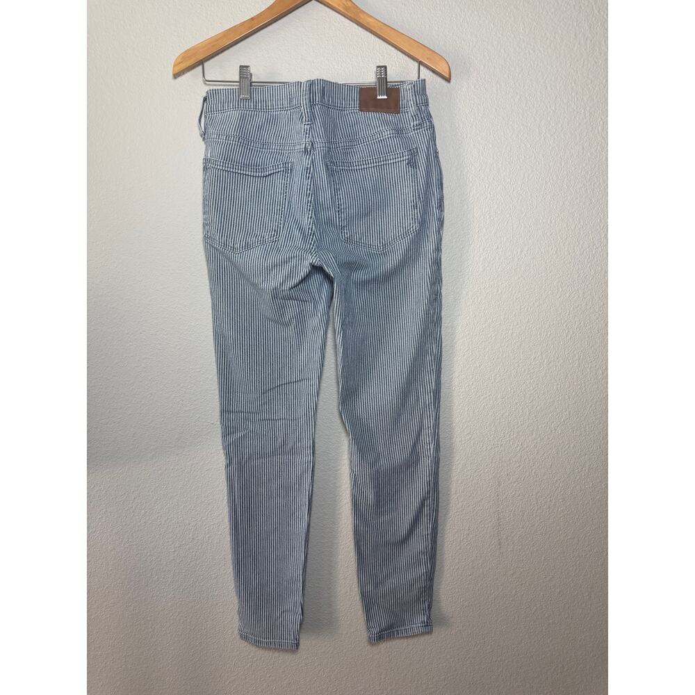 Madewell 9” Mid-Rise Skinny Railroad Stripe Jeans Size 28